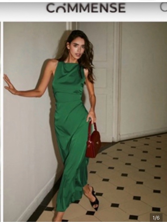Commense Dresses & Skirts - Commense Emerald Green Sleeveless Ruched Maxi Dress
